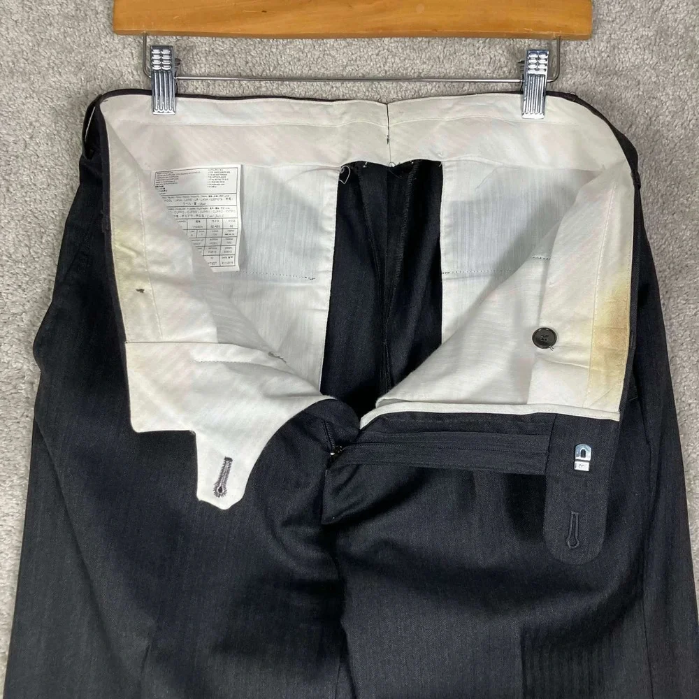 Suitsupply Suit 36R 32x28 Men Dark Grey Pure Wool Super 110s Vitale Barberis